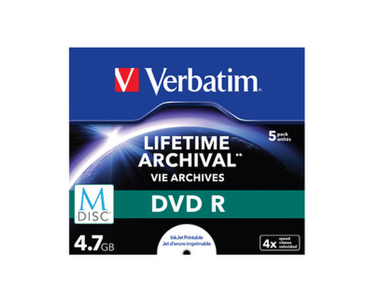 Verbatim M-Disc DVD R 4.7GB 5pc(s)