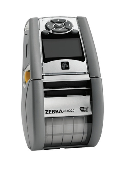Zebra QLn220 Direct thermal Mobile printer 203 x 203DPI Grey