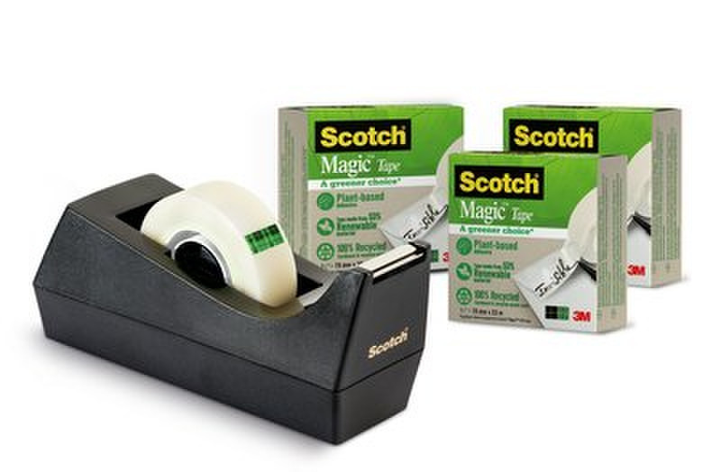 Scotch 9C38R3 33m Black,Transparent 3pc(s) stationery/office tape