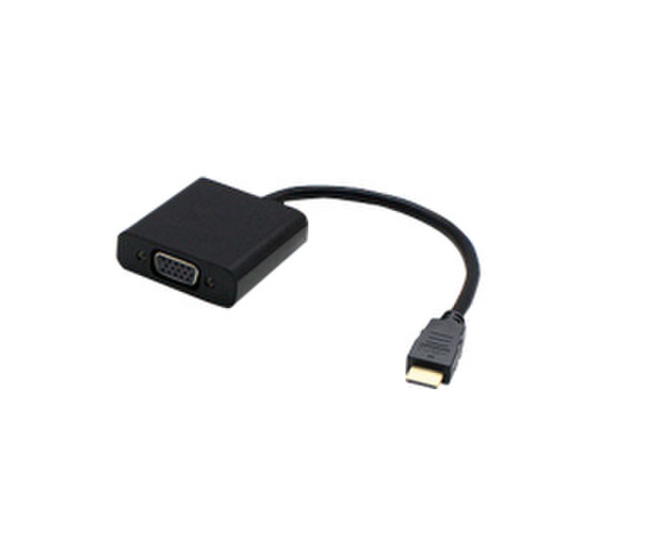 Add-On Computer Peripherals (ACP) H4F02AA#ABA-5PK-AOK 0.2m HDMI VGA (D-Sub) Schwarz Videokabel-Adapter