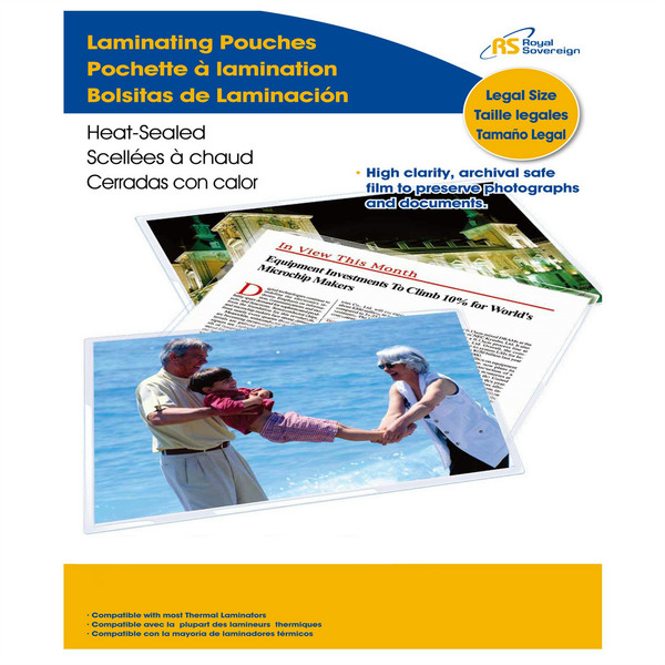 Royal Sovereign RF03LEGL0050 50pc(s) laminator pouch