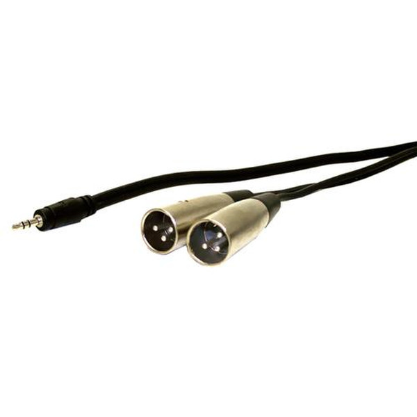 Comprehensive MPS-2XLRP-10ST 3m 3.5mm 2 x XLR (3-pin) Schwarz Audio-Kabel