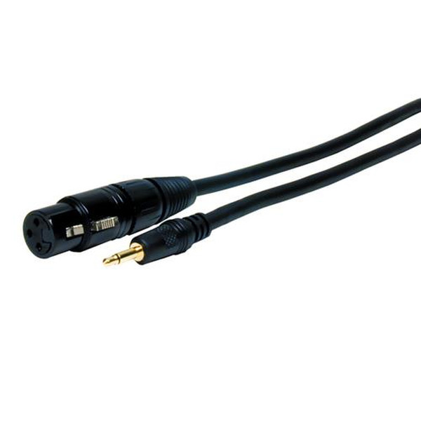 Comprehensive XLRJ-MPS-3ST 0.9m 3.5mm XLR (3-pin) Schwarz Audio-Kabel
