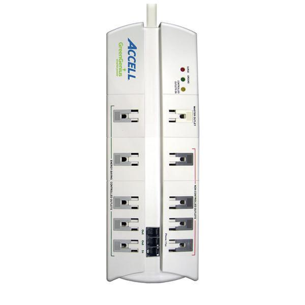 Accell D080B-003K 10AC outlet(s) 125V 1.8m White surge protector