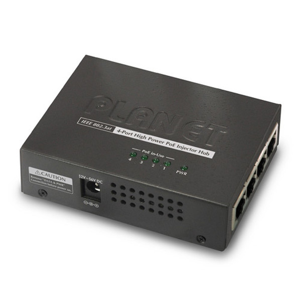 Planet HPOE-460 Gigabit Ethernet 52В PoE адаптер