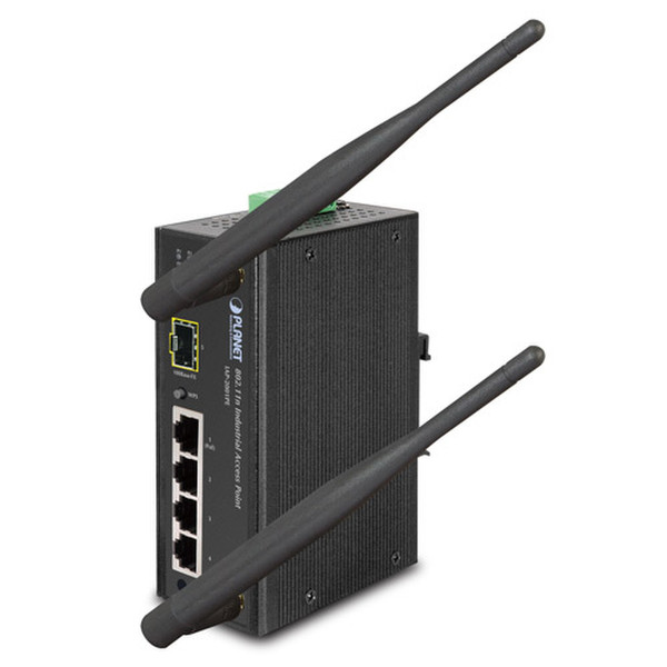 Planet IAP-2001PE Single-band (2.4 GHz) Gigabit Ethernet Черный
