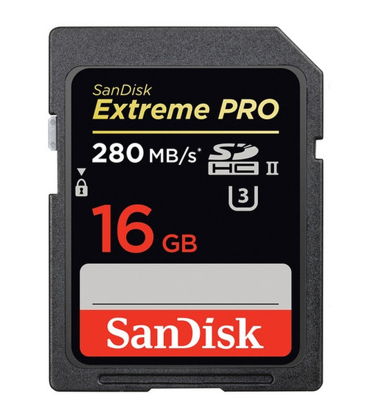 Sandisk Extreme PRO SDHC UHS-II 16GB SDHC UHS-II memory card