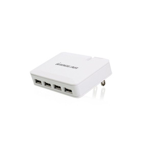 iogear GearPower QuadSmart Для помещений Белый зарядное для мобильных устройств
