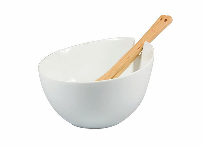Tognana Porcellane TI024510000 Round 2.48L Porcelain,Wood White dining bowl
