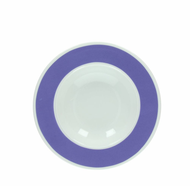 Andrea Fontebasso AD001244203 Soup plate Круглый Фарфор Фиолетовый, Белый 1шт обеденная тарелка