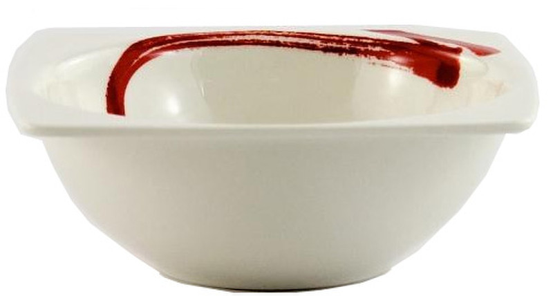 Livellara A0410741 Square Porcelain Red,White dining bowl