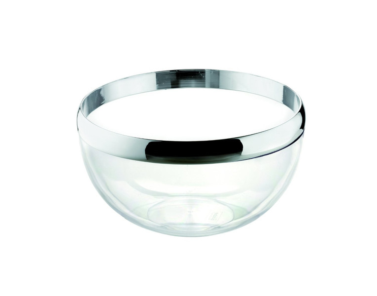 Fratelli Guzzini Look Salad bowl Round 2.5L Acrylonitrile butadiene styrene (ABS) Chrome,Transparent 1pc(s)