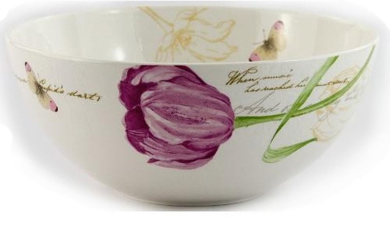 Livellara A2113675 Round Porcelain Pink,White dining bowl