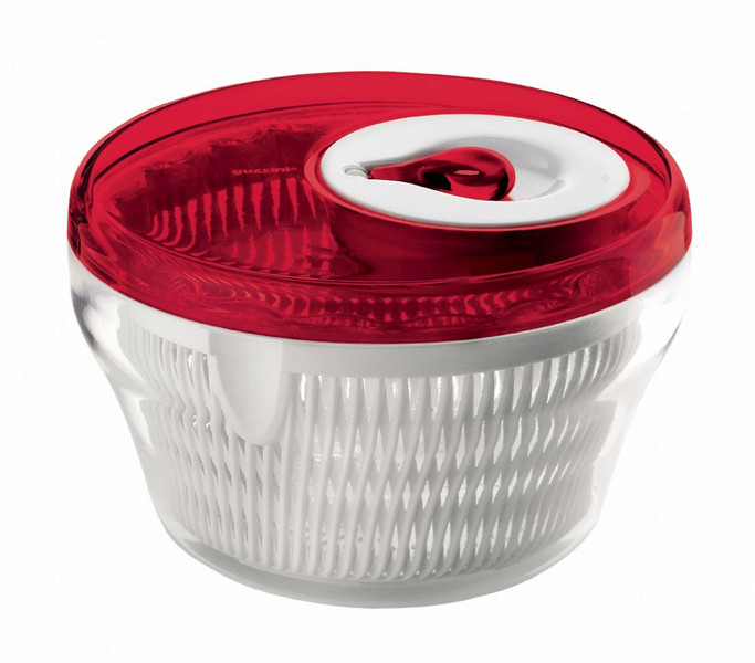 Fratelli Guzzini Latina Red,Transparent Crank/handle salad spinner