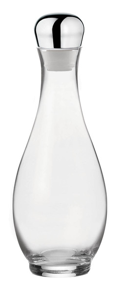 Fratelli Guzzini Look 1L Bottle Acrylonitrile butadiene styrene (ABS),Glass,Polyethylene,Silicone Chrome,Transparent oil/vinegar dispenser