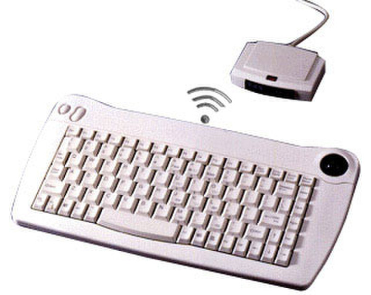 Adesso ACK-573UW RF Wireless QWERTY Weiß Tastatur