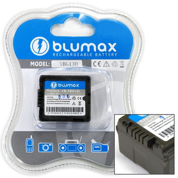 Blumax 65064 Lithium-Ion 1150mAh 7.2V rechargeable battery