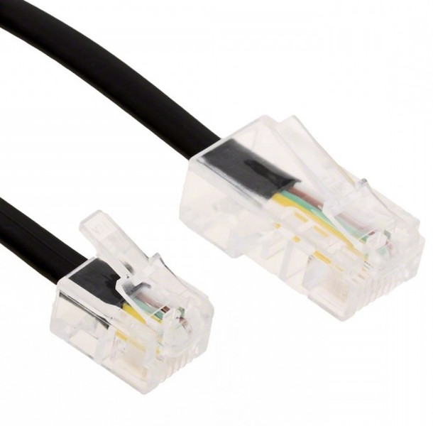 Helos 014146 15m Black,Translucent telephony cable