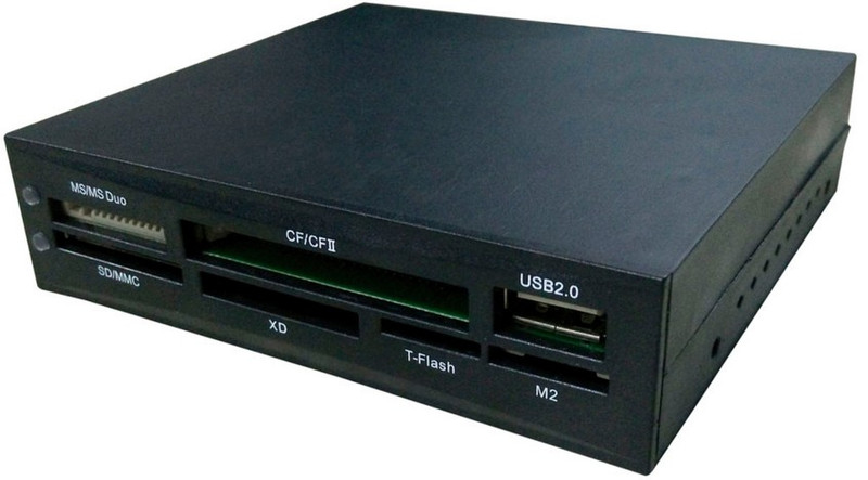 CoolBox CR-404 Eingebaut USB 2.0 Schwarz Kartenleser