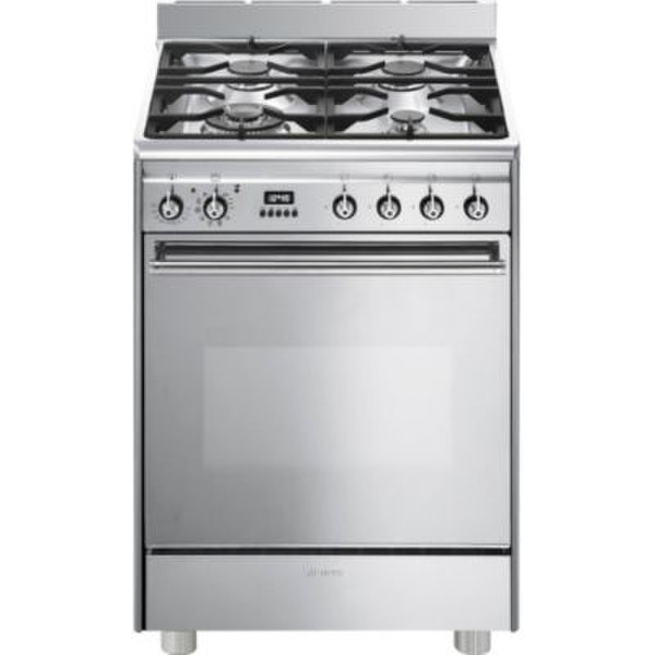 Smeg GP61X9 Отдельностоящий Gas hob A Зеркало, Нержавеющая сталь кухонная плита