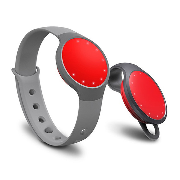 Misfit Flash Wristband activity tracker LED Wireless Grey,Red