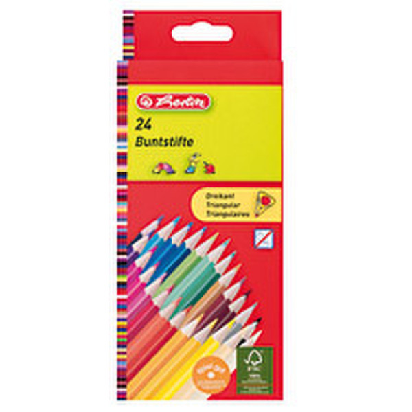 Herlitz 10412039 Мульти 24шт цветной карандаш