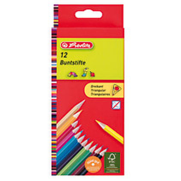 Herlitz 10412021 Мульти 12шт цветной карандаш