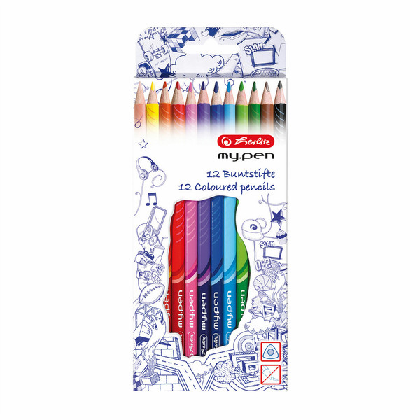 Herlitz 10787000 Мульти 12шт цветной карандаш