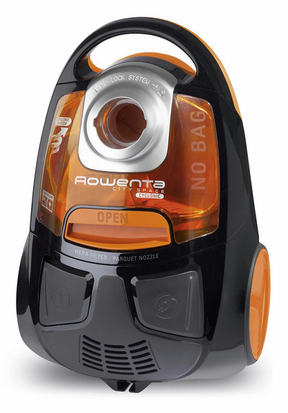 Rowenta RO2544WA Drum vacuum cleaner 1.2L 750W A Black,Orange vacuum