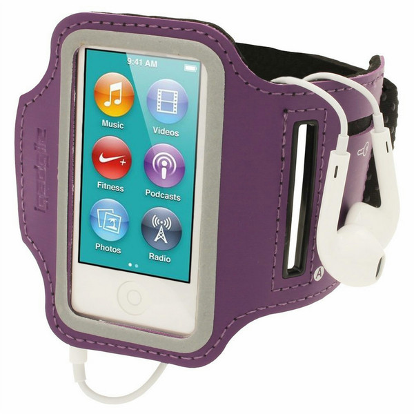 iGadgitz U2135#A2135 Armband case Purple MP3/MP4 player case