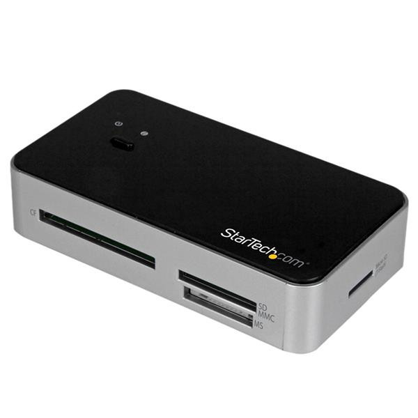 StarTech.com USB 3.0 Multi Media Flash Memory Card Reader with 2-Port USB 3.0 Hub & USB Fast Charge Port card reader