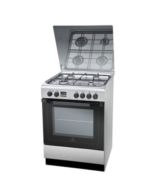 Indesit I6GMH6AG(X)/U Freistehend Gas hob Edelstahl Küchenherd