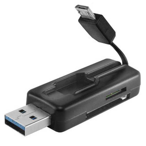 Ginzzu GR-587UB USB 3.0 Черный устройство для чтения карт флэш-памяти
