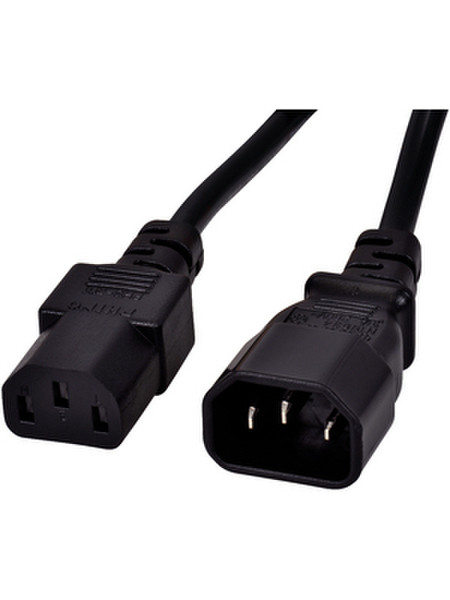 Maxxtro 102664 1.8m C14 coupler C13 coupler Black power cable