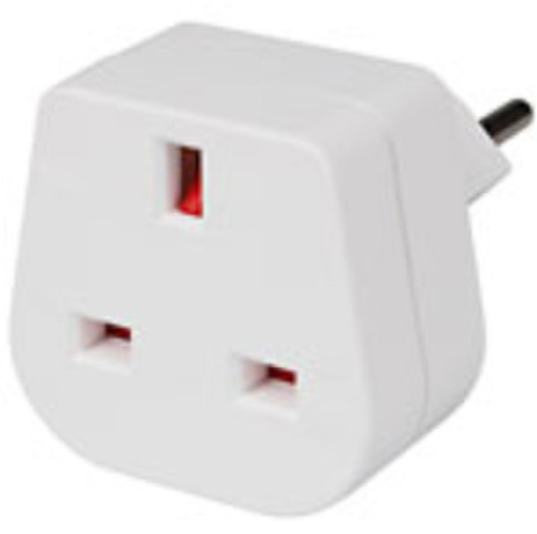 Steffen 14 9575 Type J (CH) Type D (UK) White power plug adapter