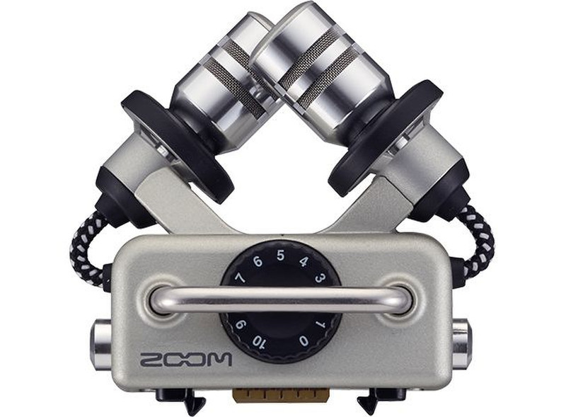 Zoom XYH-5 Digital camcorder microphone Проводная Cеребряный