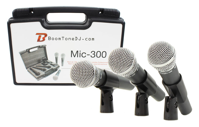 BoomTone DJ MIC 300 Studio microphone Проводная Черный, Нержавеющая сталь микрофон