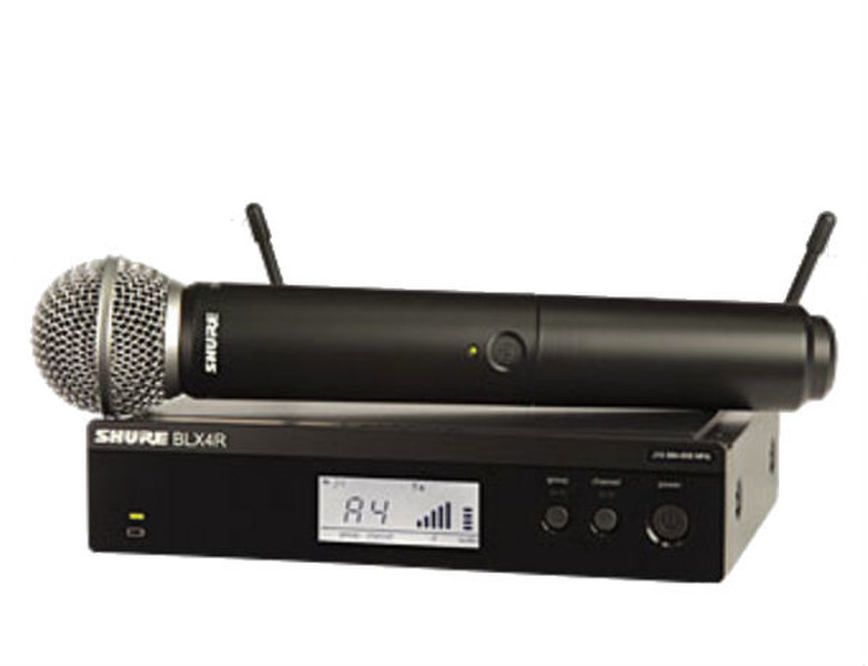 Shure BLX24R/SM58 Stage/performance microphone Wireless Black