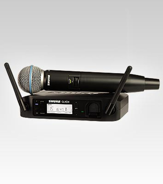 Shure GLXD24/B58 Stage/performance microphone Беспроводной Черный