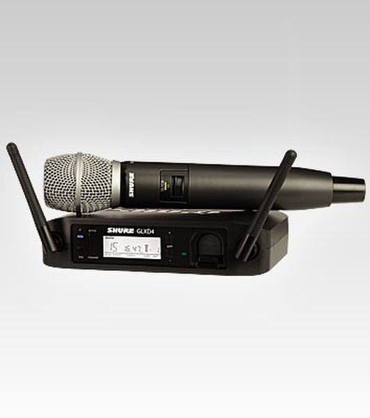 Shure GLXD24/SM86 Stage/performance microphone Wireless Black