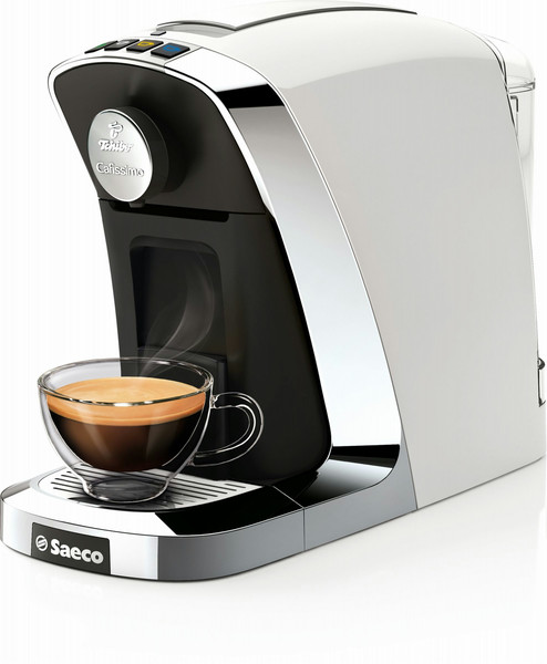 Caffisimo Tuttocaffè HD8602/91 freestanding Pod coffee machine 0.7L Black,Chrome,White coffee maker