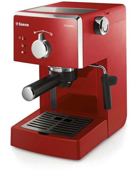 Saeco Poemia HD8423/22 freestanding Manual Espresso machine 1.25L Red coffee maker