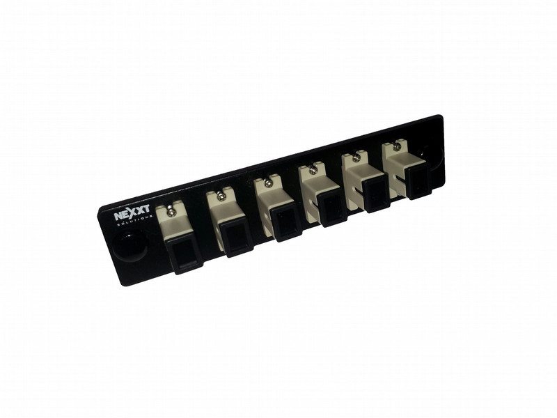 Nexxt Solutions PCGAPLOCM06BK SC 1pc(s) Black fiber optic adapter