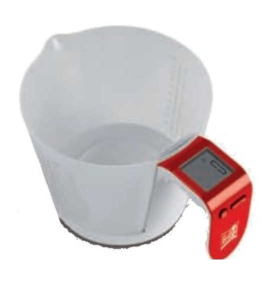 Fritel 150008 Electronic kitchen scale Красный, Прозрачный кухонные весы