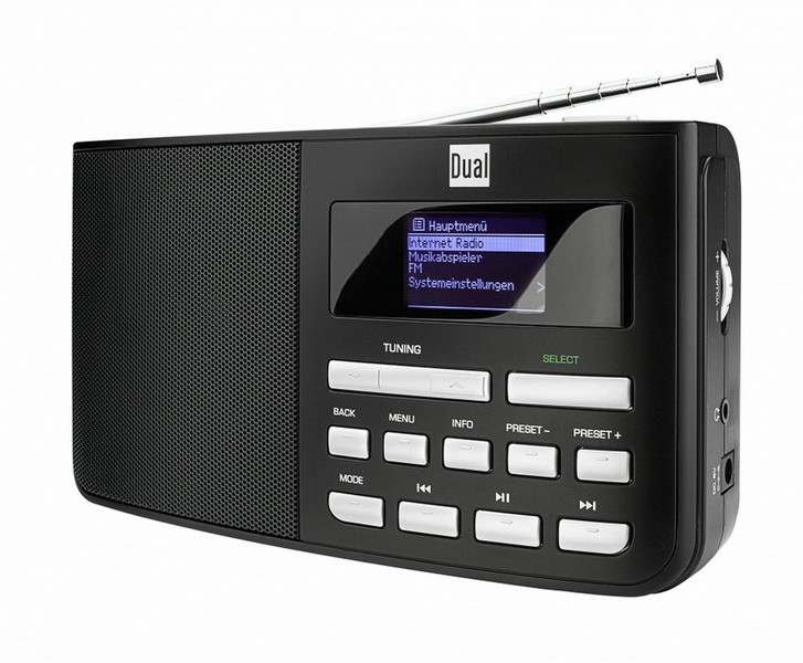 Dual IR 5.1 Internet Analog Schwarz Radio