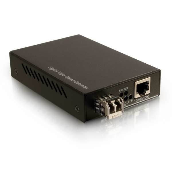 C2G 26632 1000Mbit/s Multi-mode,Single-mode Black network media converter