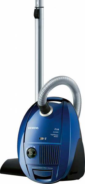 Siemens VSZ3B230 Cylinder vacuum cleaner 4L 700W A Blue,Metallic vacuum