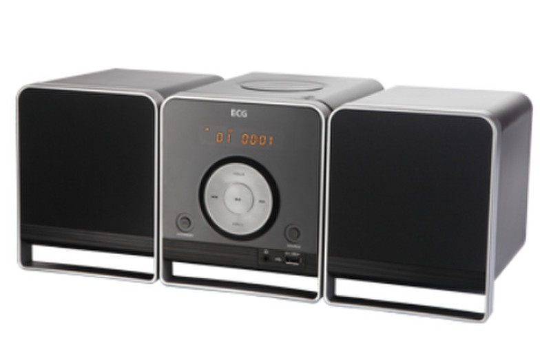 ECG XENON C 122 Micro set 5W Black,Silver home audio set