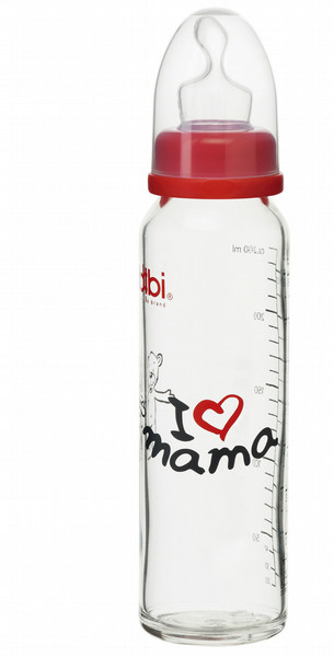 bibi I love Mama 240ml Glass feeding bottle