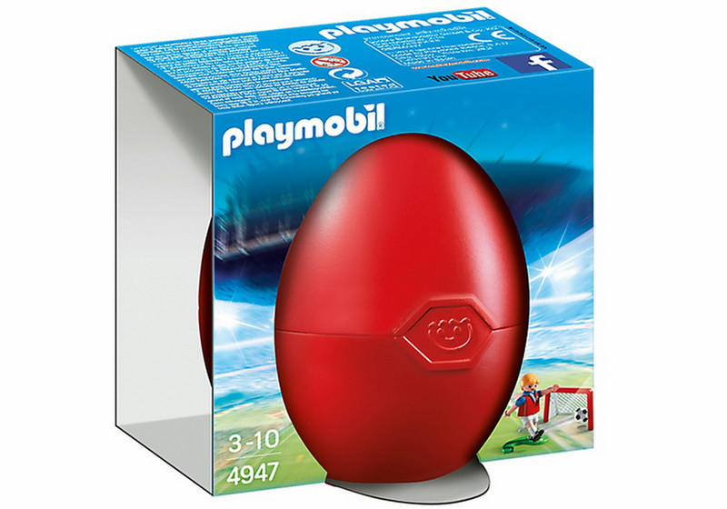 Playmobil Eggs Soccer Player with Goal Разноцветный Мальчик